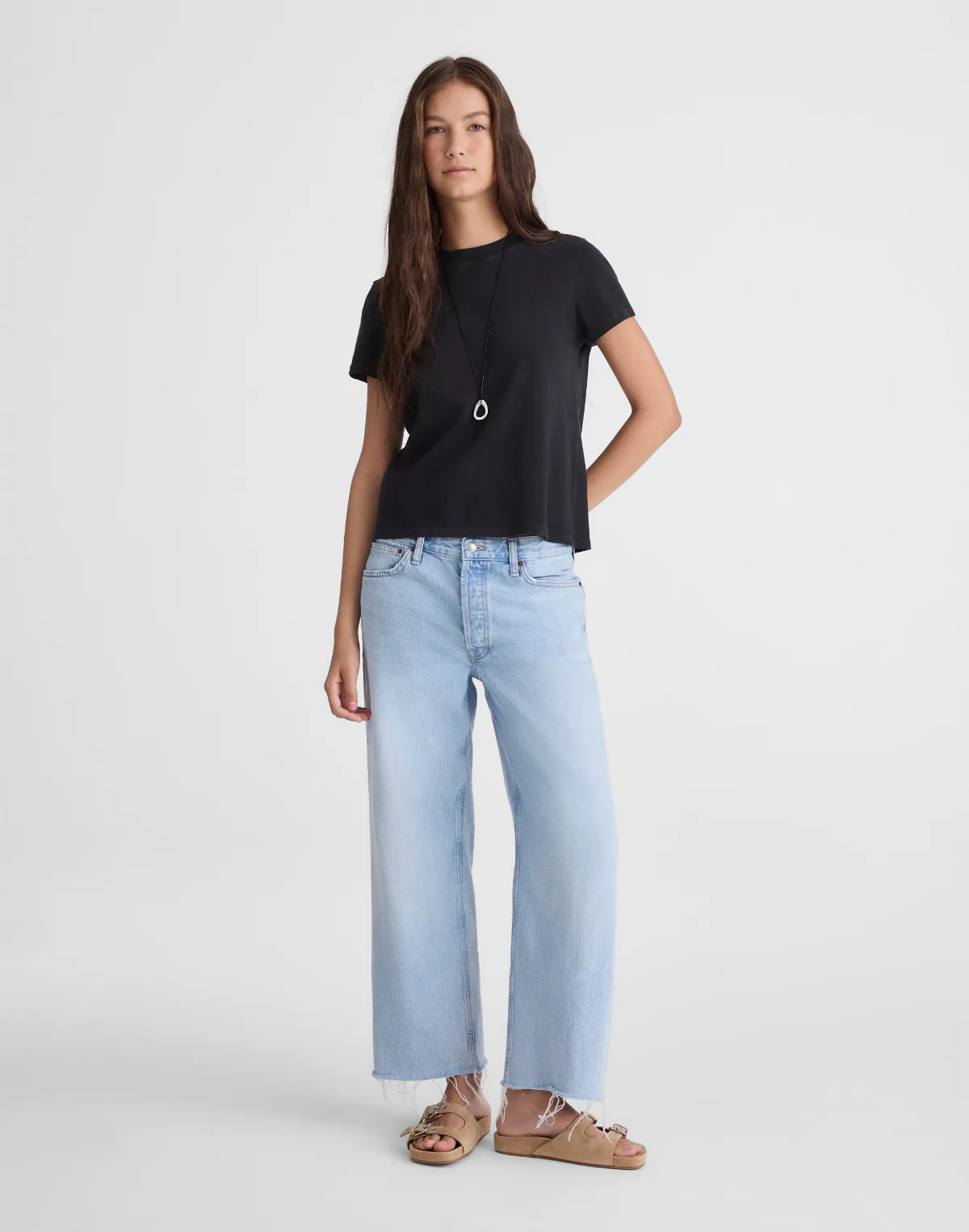 Tall Low-Slung Baggy Crop Jeans