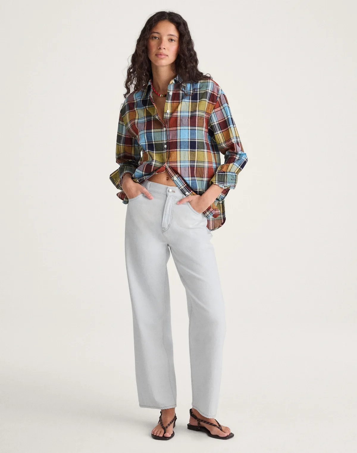 The Tall Perfect Vintage Wide-Leg Crop Jean in Airy Denim by MW