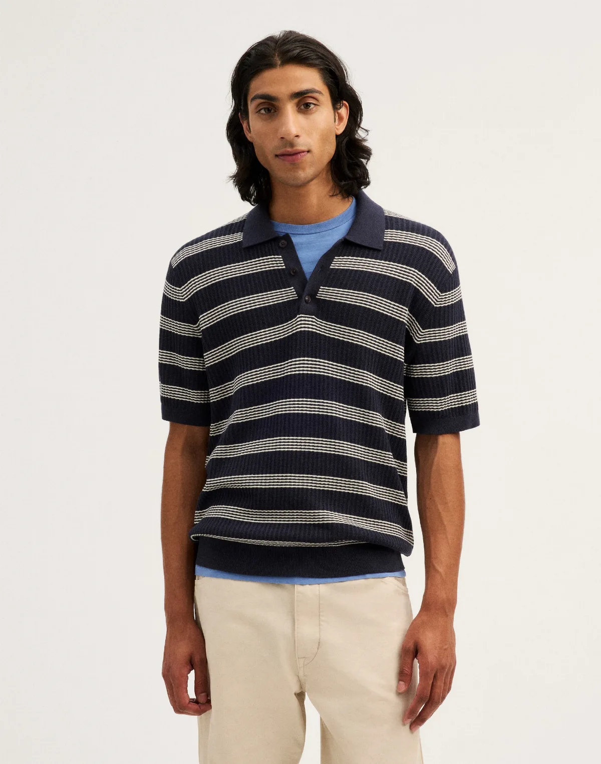 Three-Button Polo Shirt by MW
