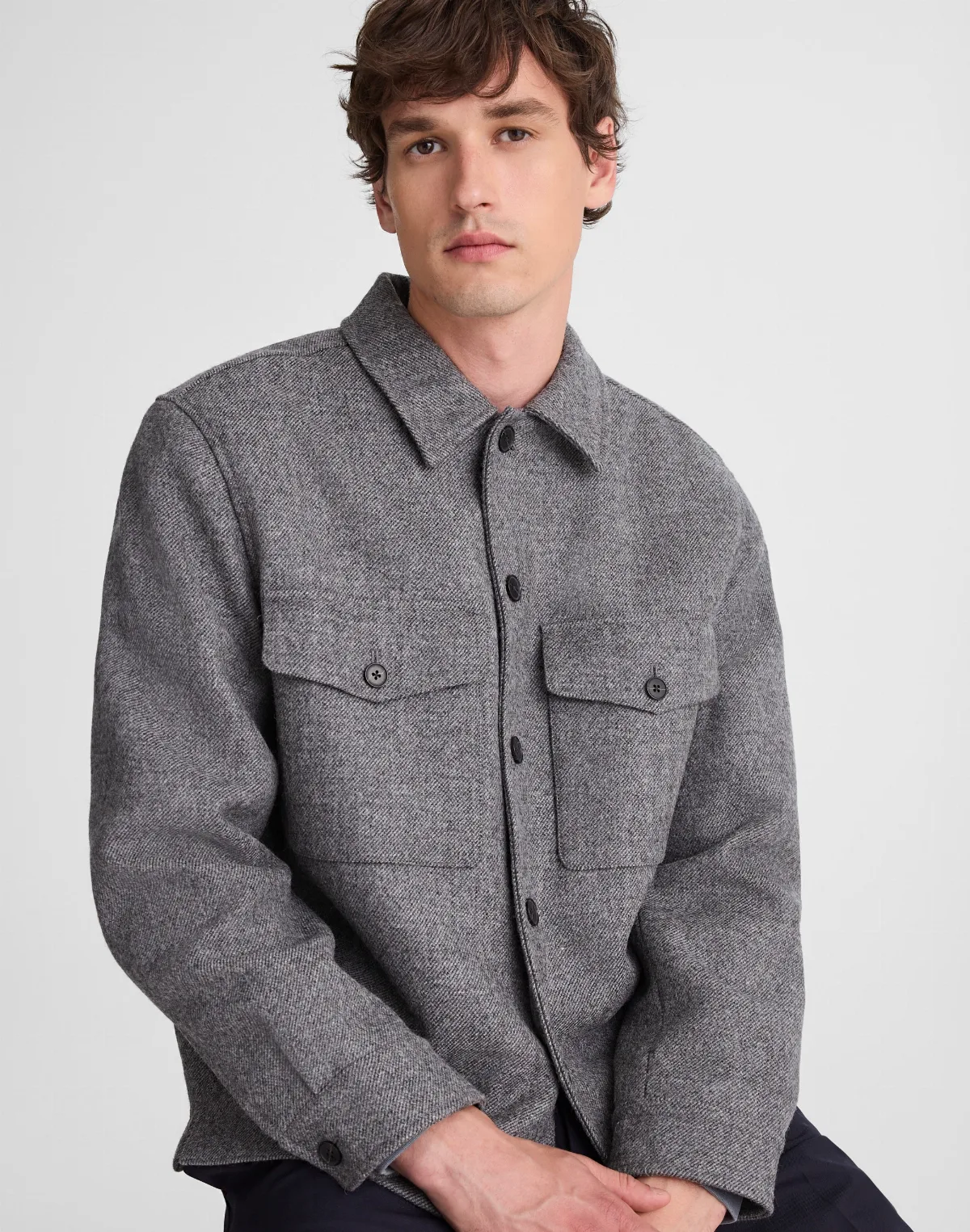 Shirt-Jacket in Italian Wool