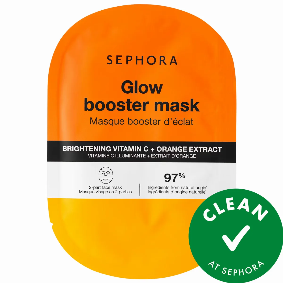 Booster Face Mask Brighten + Glow 1 Mask / Pack by SEPHORA COLLECTION