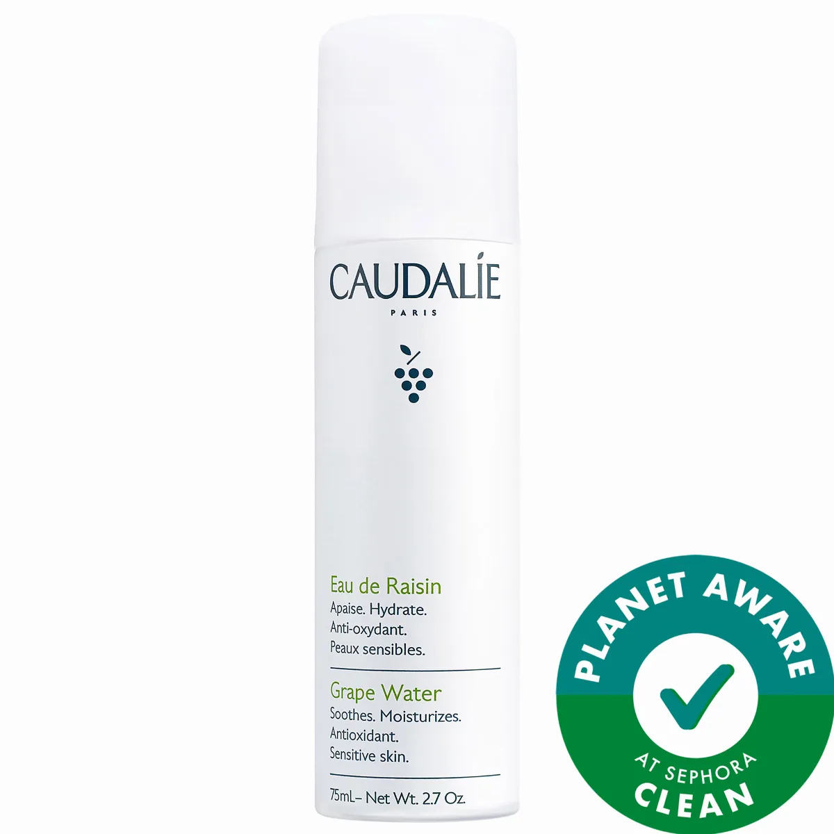 Mini Grape Water Moisturizing Face Mist 2.5 oz / 75 mL by Caudalie