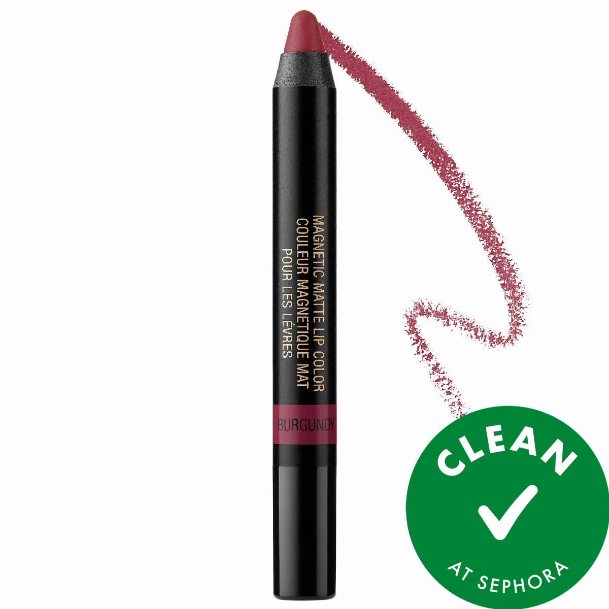 Magnetic Matte Lip Pencil Burgundy 0.1 oz / 2.8 G by NUDESTIX