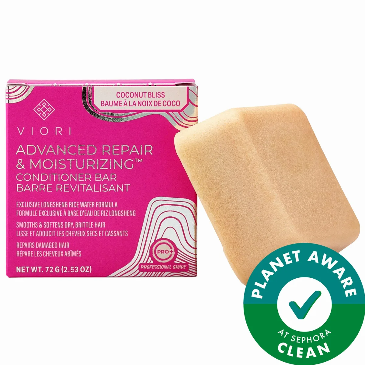 Coconut Advanced Repair & Moisturizing Conditioner Bar 2.53 oz by Viori