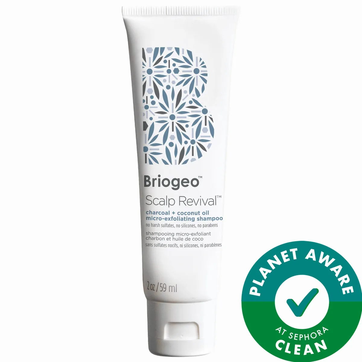 Mini Scalp Revival Charcoal + Coconut Oil Micro-Exfoliating Shampoo 2 oz / 59 mL by Briogeo