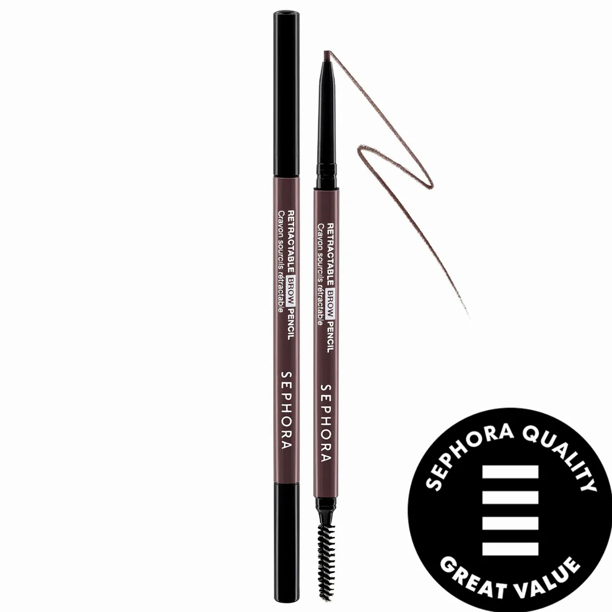 Retractable EyeBrow Pencil - Waterproof 06 Soft Charcoal 0.003 oz / 0.08 G by SEPHORA COLLECTION