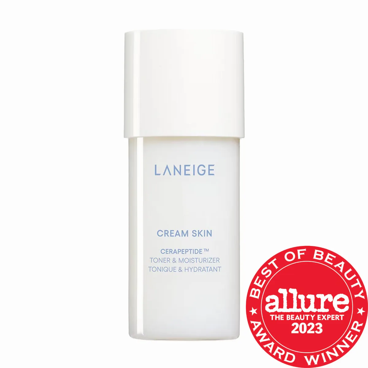 Mini Cream Skin Milky Toner with Ceramides & Peptides for Nourishing Hydration 1.69 oz / 50 Ml by LANEIGE