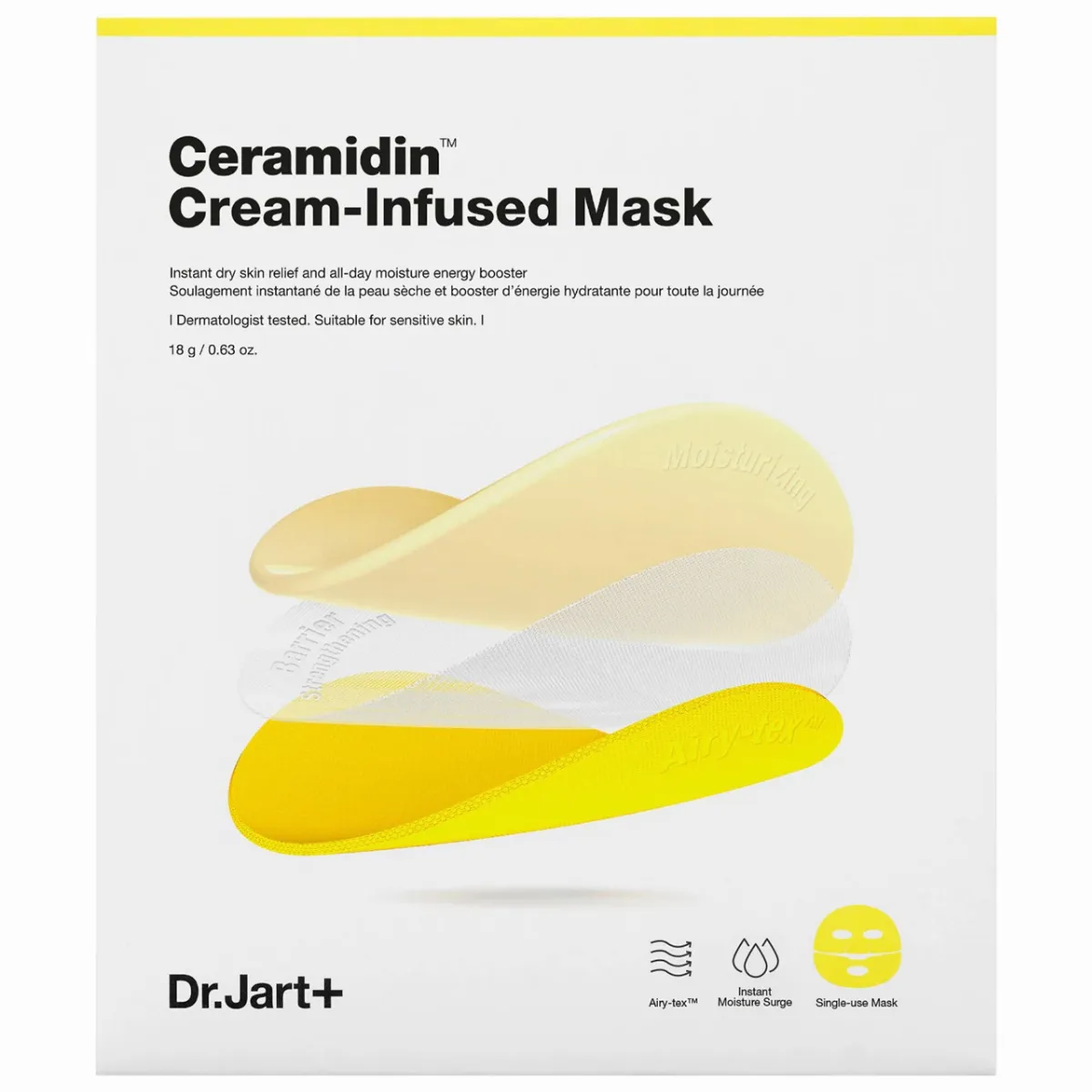 Ceramidin Cream-Infused Mask 0.63 oz / 18 Ml by Dr. Jart+