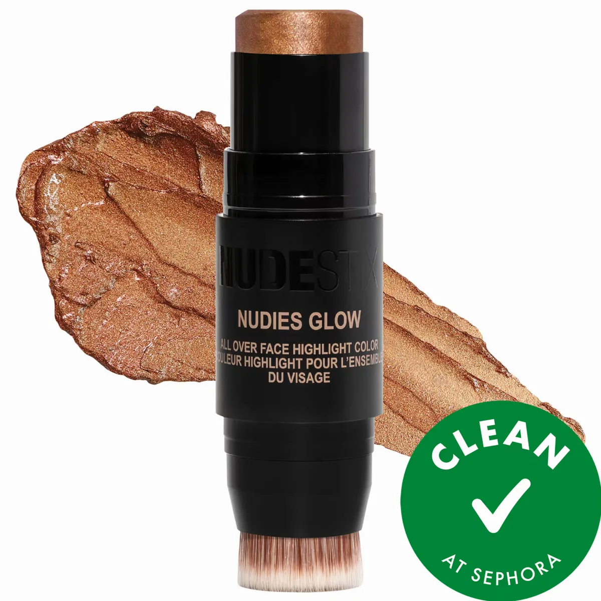 Nudies Glow Cream Highlighter Stick Brown Sugar, Baby 0.28 Oz/ 8 G by NUDESTIX