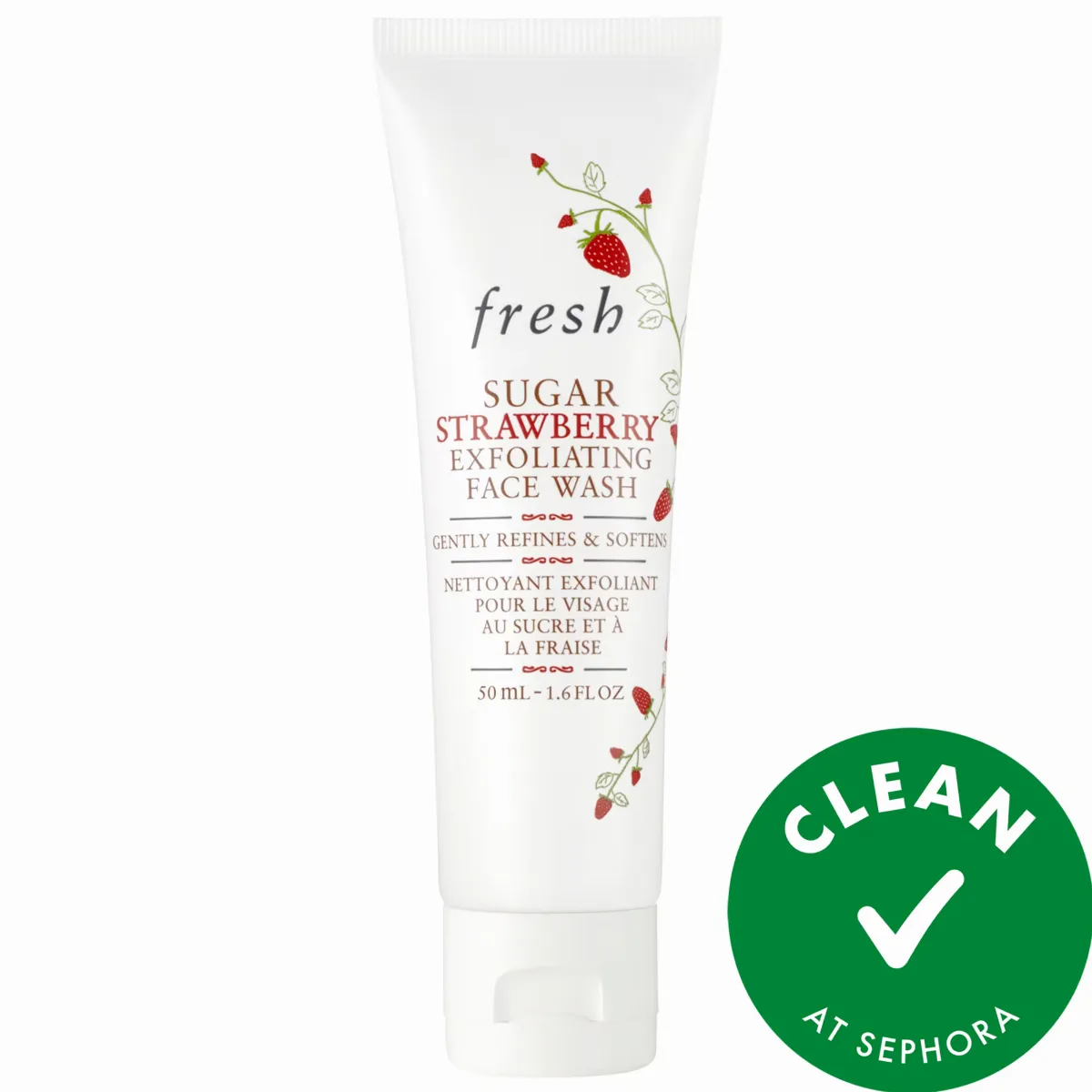 Mini Sugar Strawberry Exfoliating Face Wash 1.6 oz / 50 Ml by fresh