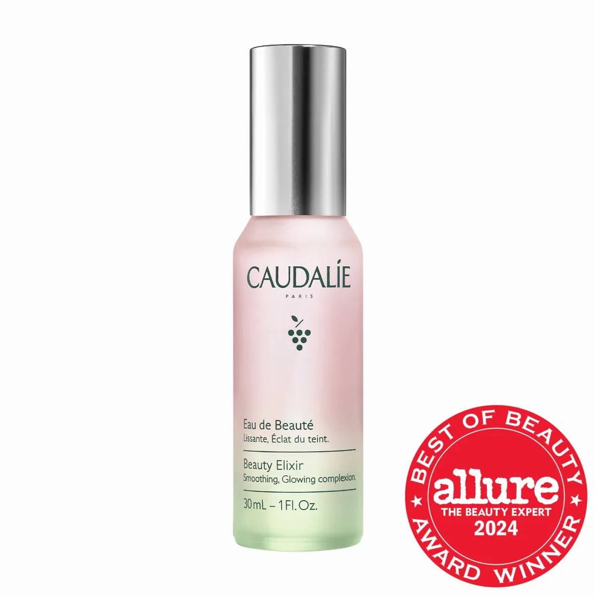Mini Beauty Elixir Prep, Set, Glow Face Mist 1 oz / 30 mL by Caudalie