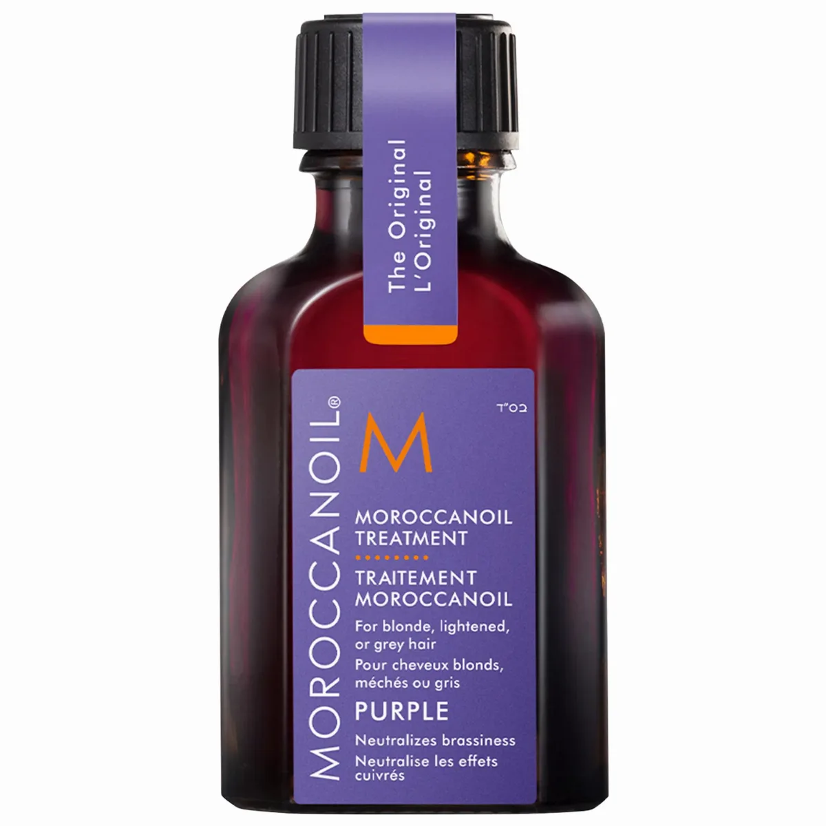 Mini Moroccanoil Treatment Purple Hair Oil for Blonde Hair 0.85 oz / 25ml by Moroccanoil