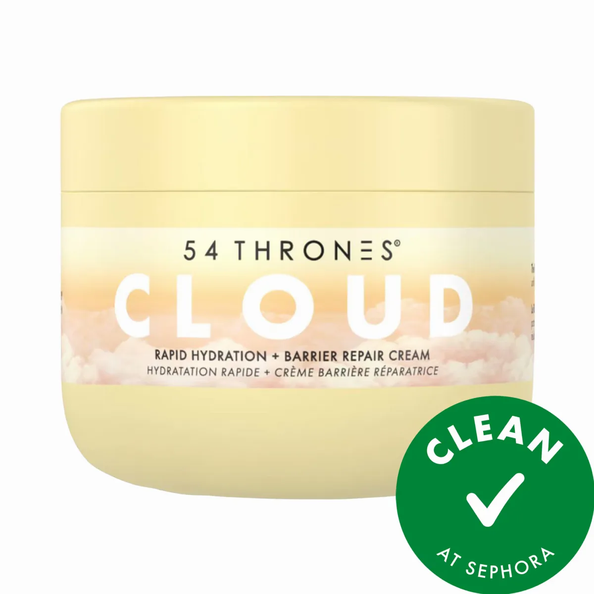 Mini Barrier Repair Cloud Body Cream with Peptides + Hyaluronic Acid Vanilla Honey 2.3 oz / 68 Ml by 54 Thrones