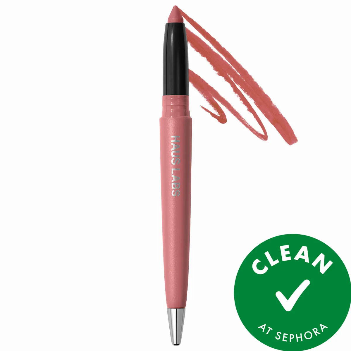 Le Monster Lip Crayon Vegan Lipstick and Lip Liner Rose Matte 0.049 oz / 1.4 G by HAUS LABS BY LADY GAGA