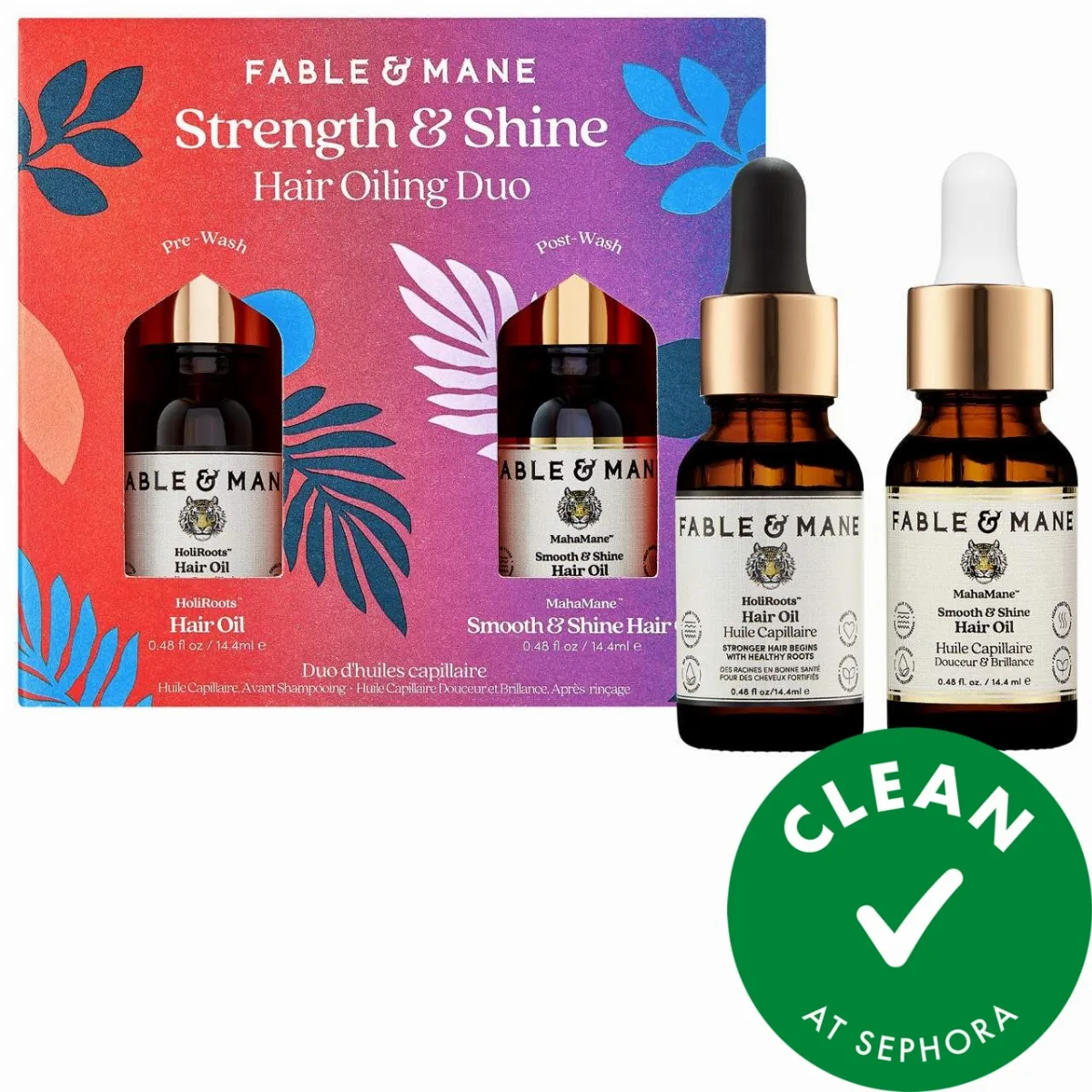 Mini Strength & Shine Hair Oiling Duo by Fable & Mane