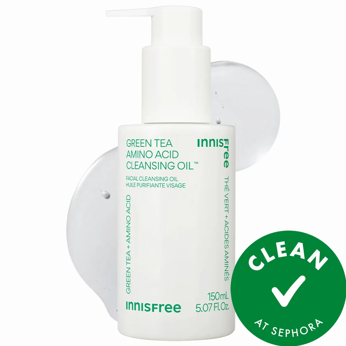 Hydrating Green Tea Amino Acid Cleansing Oil 5.07 oz / 150 mL by innisfree