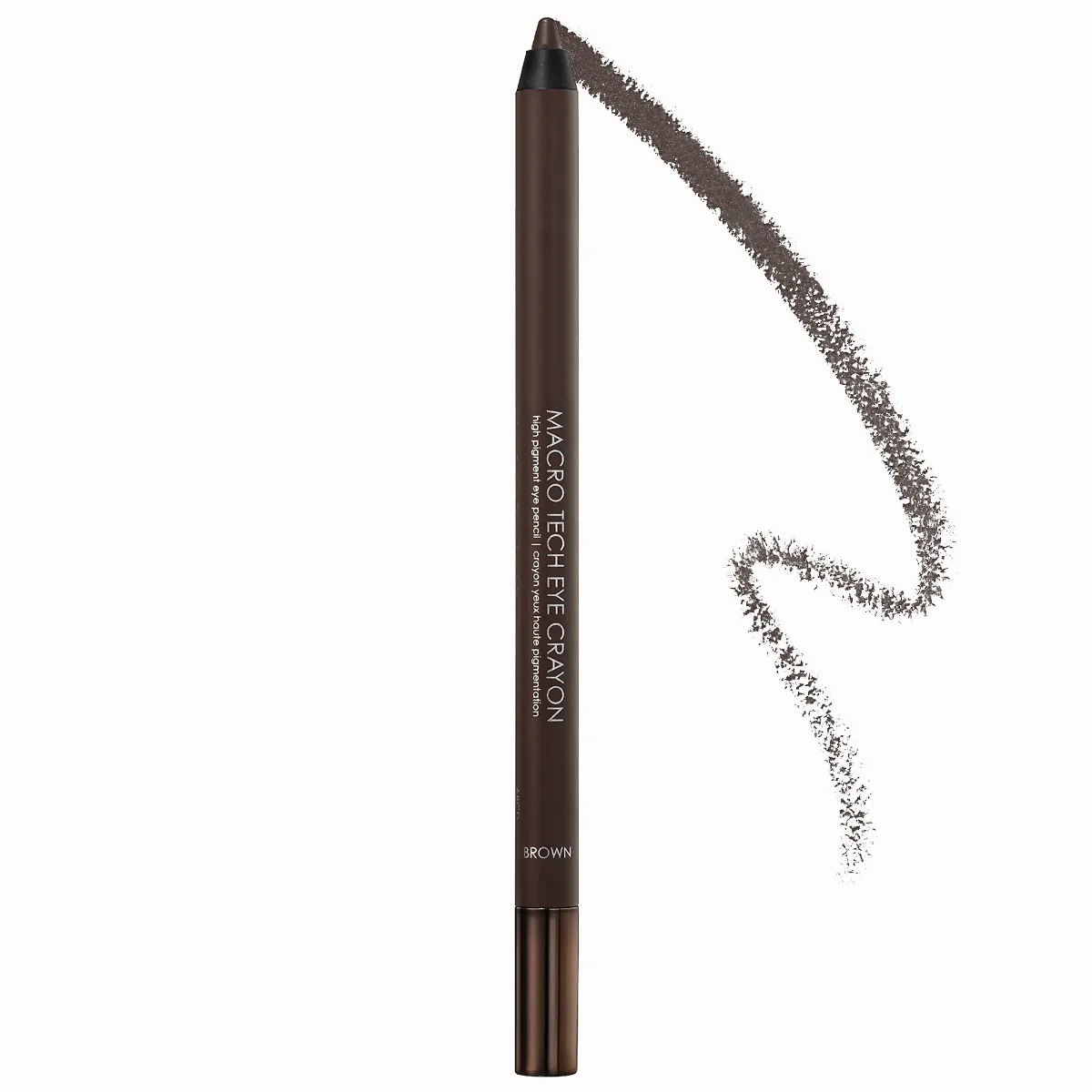 Macro Tech Eye Crayon High Pigment Pencil Eyeliner Brown 0.04 oz / 1.2 G by NATASHA DENONA