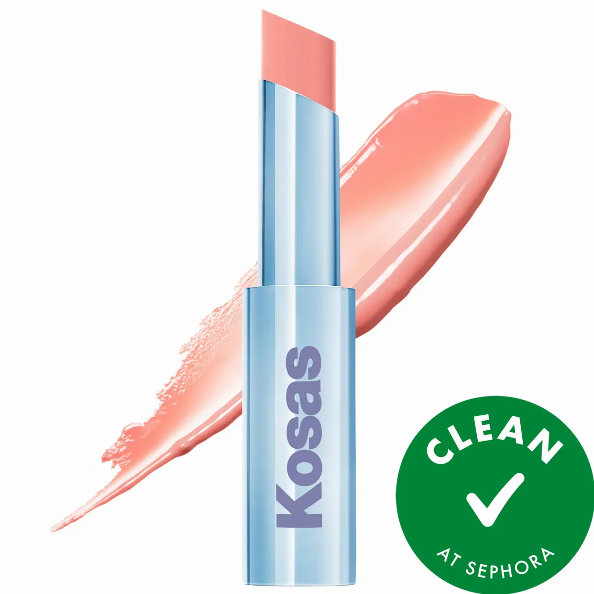 Wet Stick Moisturizing Shiny Sheer Lipstick with Ceramides Skinny Dip 0.10 oz / 3 G by Kosas