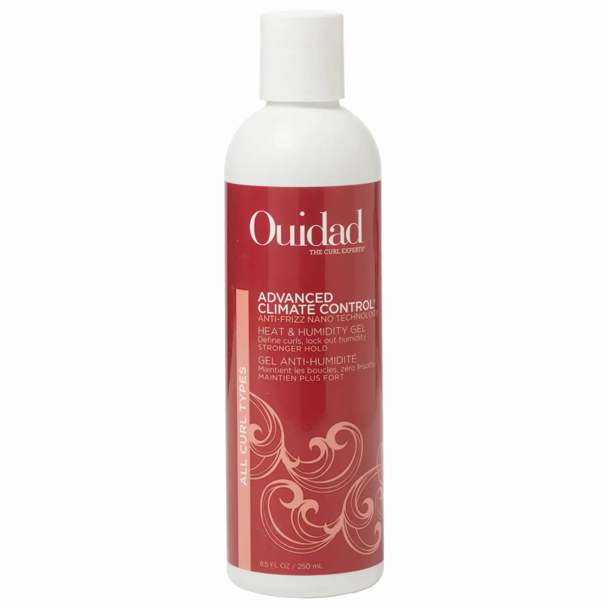 Advanced Climate Control Heat & Humidity Anti-Frizz Strong Hold Gel for Curly Hair 8.5 oz / 250 Ml by Ouidad