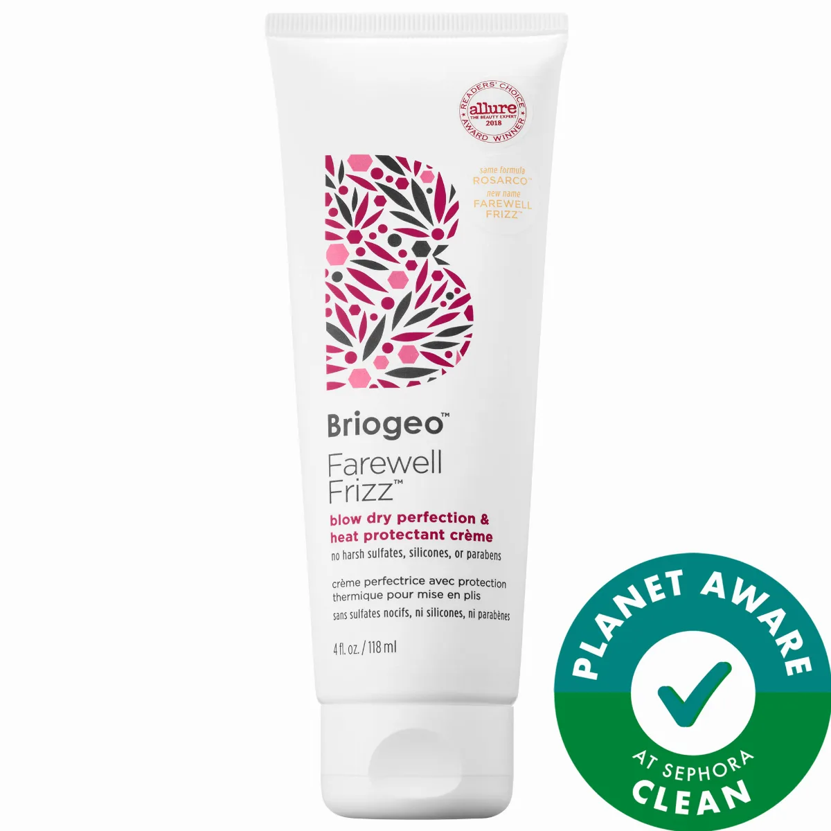Farewell Frizz Blow Dry Perfection Heat Protectant Cream 4 oz / 118 mL by Briogeo