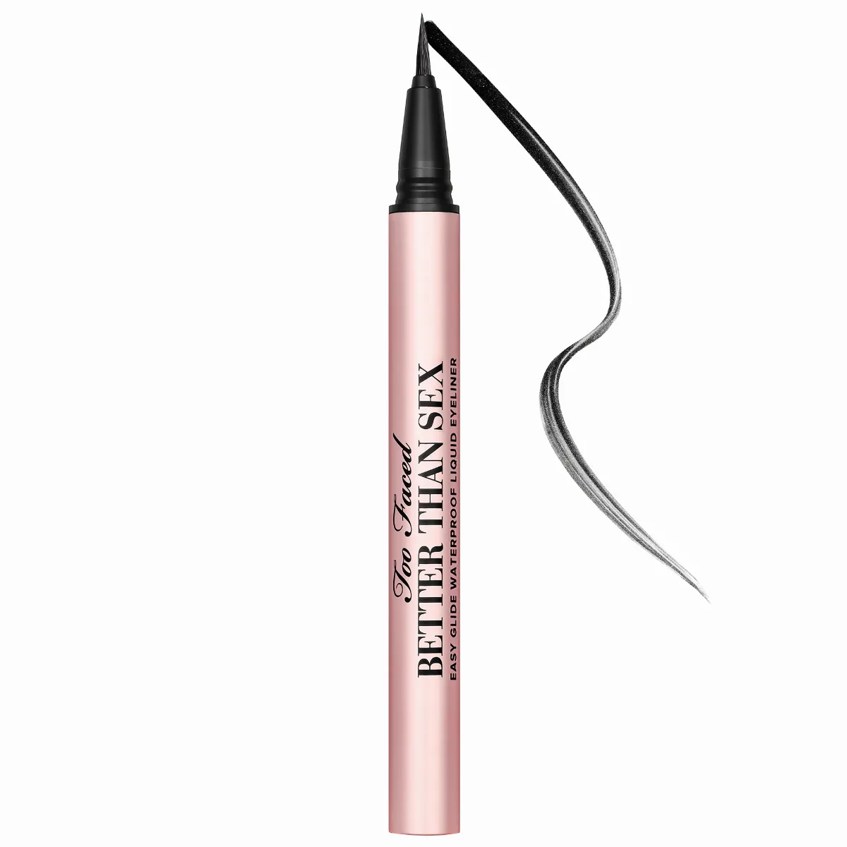 Better Than Sex Easy Glide Waterproof Liquid Eyeliner Black 0.02 oz / 0.6 Ml by Too Faced