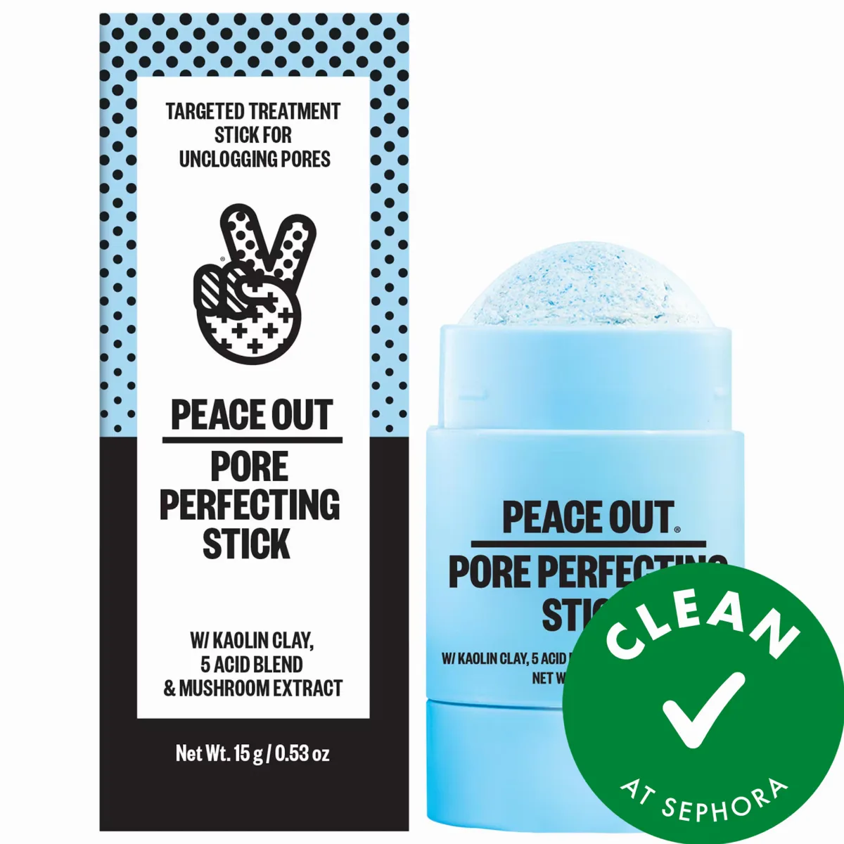 AHA Pore & Blackhead Exfoliator Multitasking Treatment Stick 0.53 oz / 15 G by Peace Out