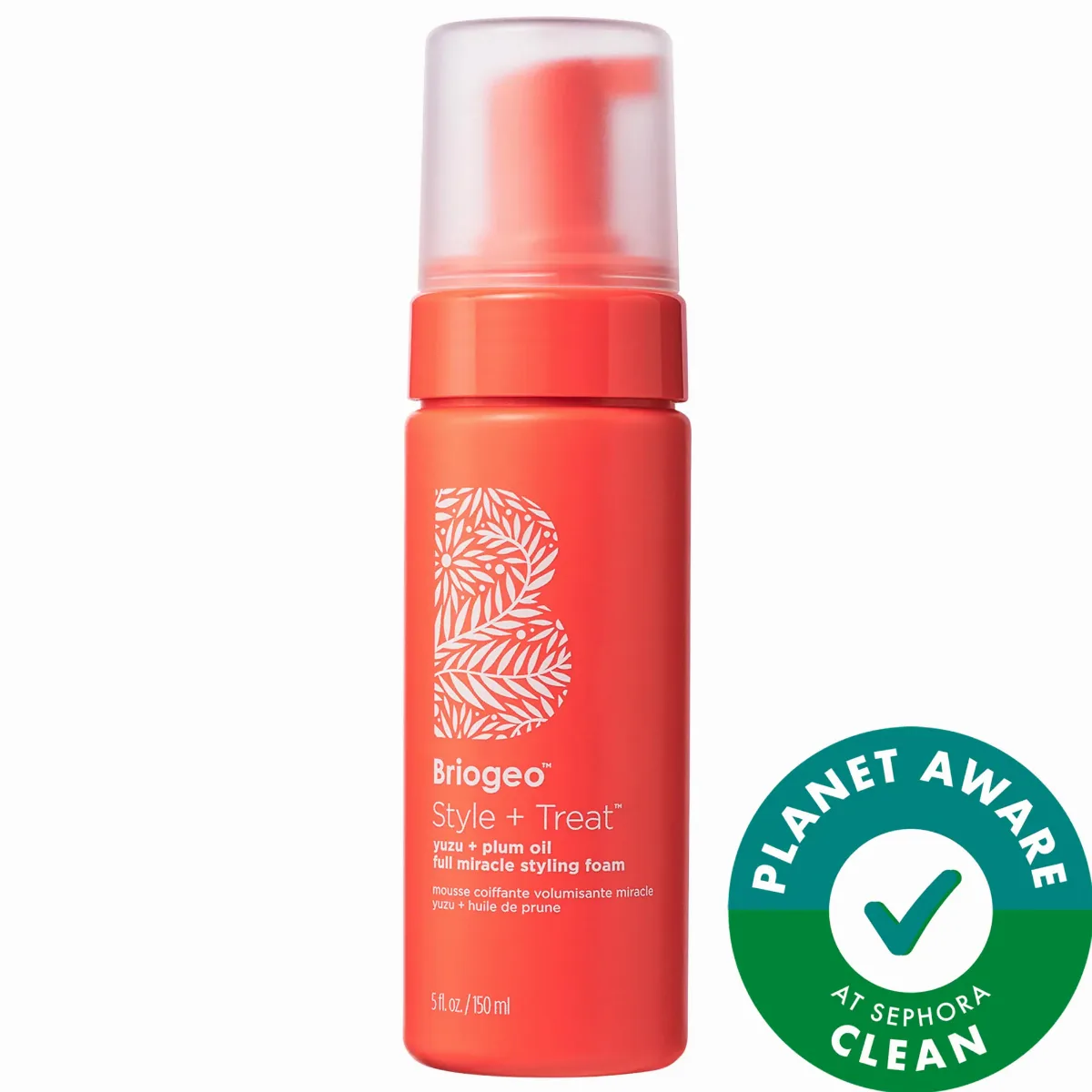 Style + Treat Hair Styling Volume Foam 5 oz by Briogeo
