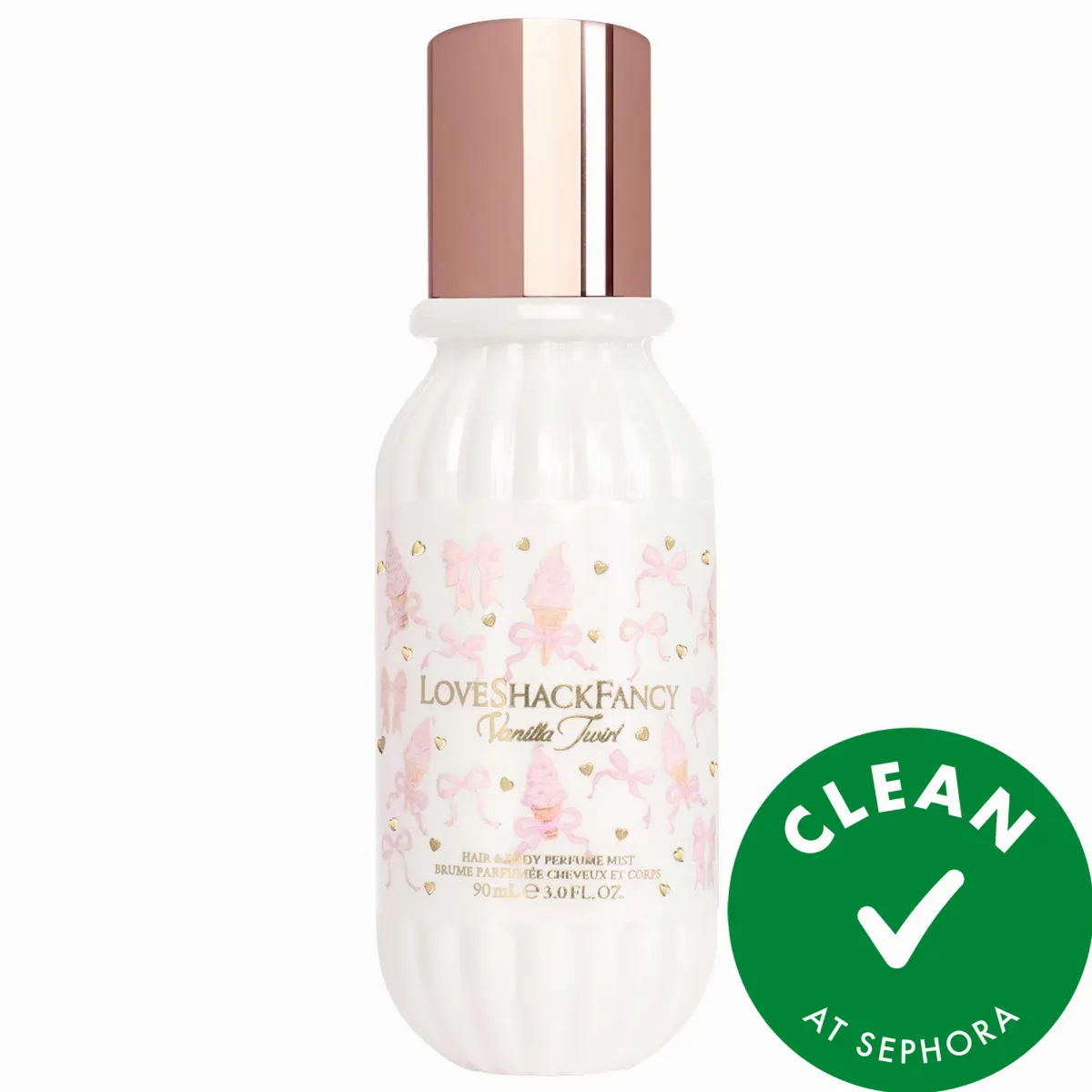 Mini Vanilla Twirl Hair & Body Perfume Mist 3oz / 90mL by LoveShackFancy