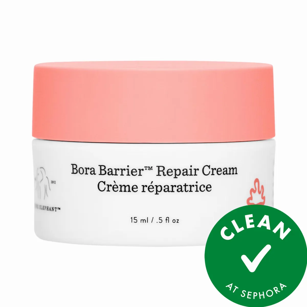 Mini Bora Barrier Rich Repair Cream with 6-Butterlipid Complex 0.5 oz / 15ml by Drunk Elephant