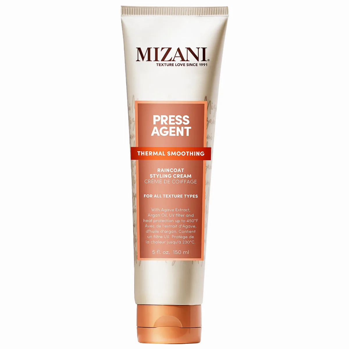 Press Agent Smoothing, Frizz Control Blow Dry Styling Cream 5 oz / 150 mL by Mizani