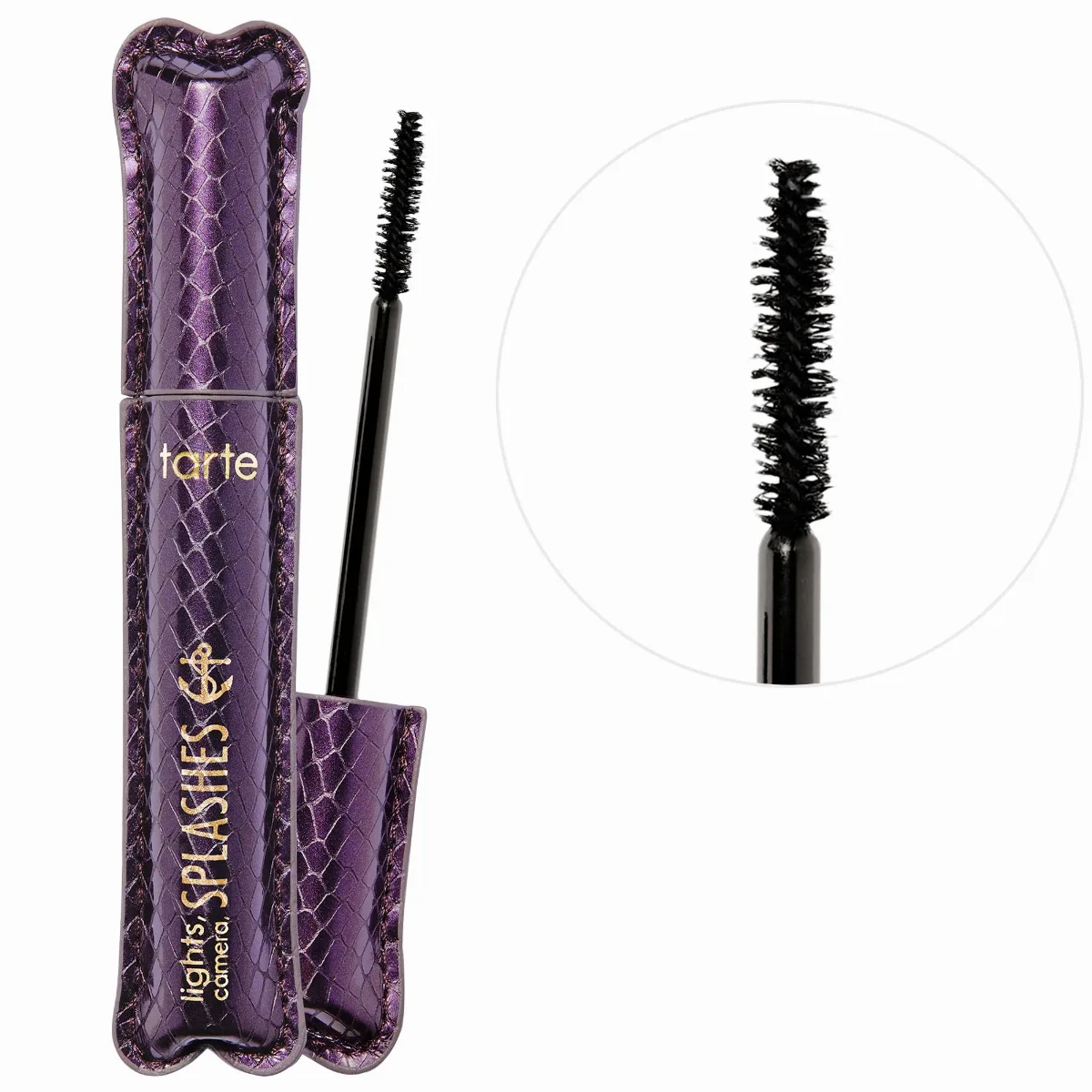 Lights, Camera, Splashes 4-In-1 Volumizing Waterproof Mascara Black 0.24 oz / 7 mL by tarte