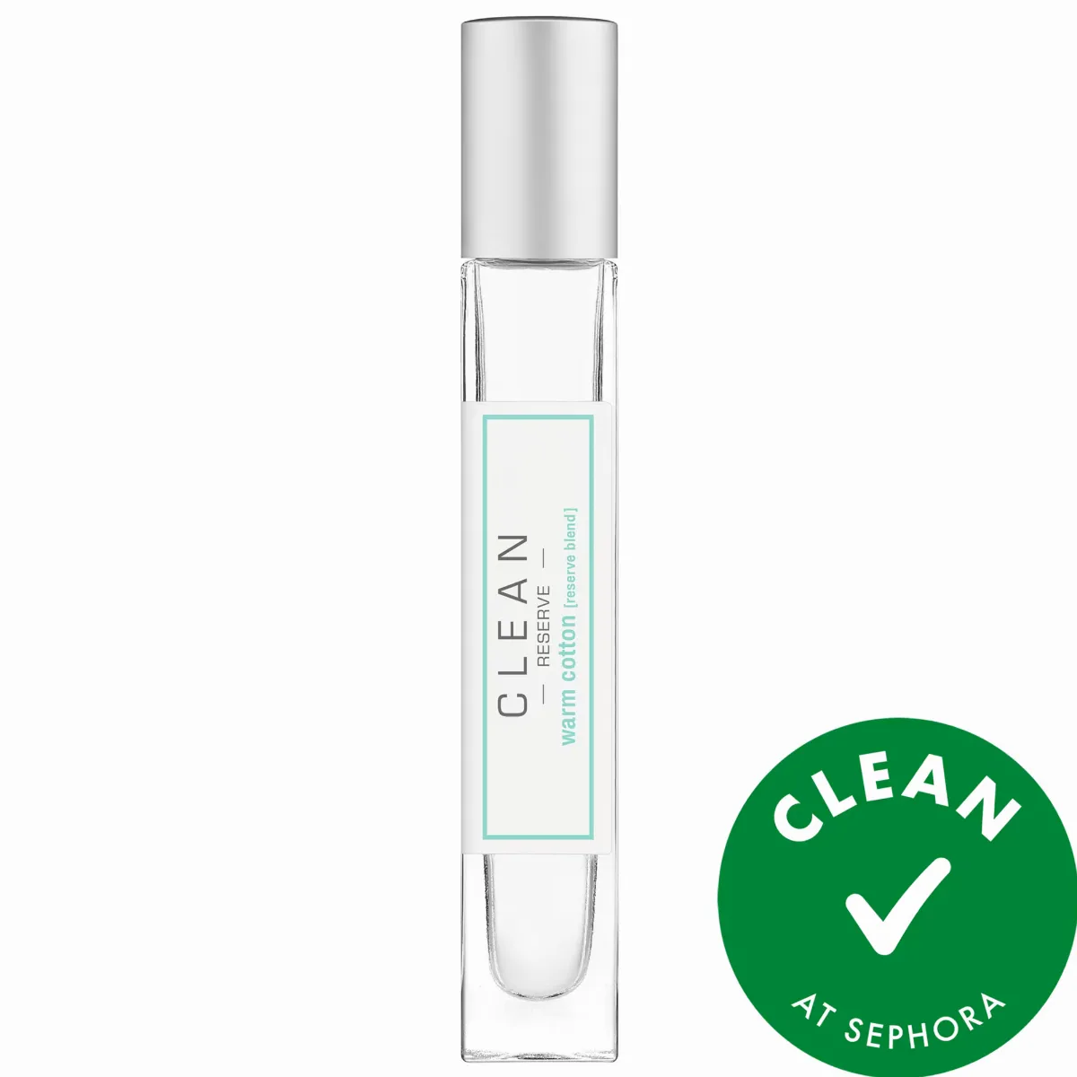 Warm Cotton Eau De Parfum with Bergamot and Musk Travel Spray.34 oz / 10ml by CLEAN RESERVE