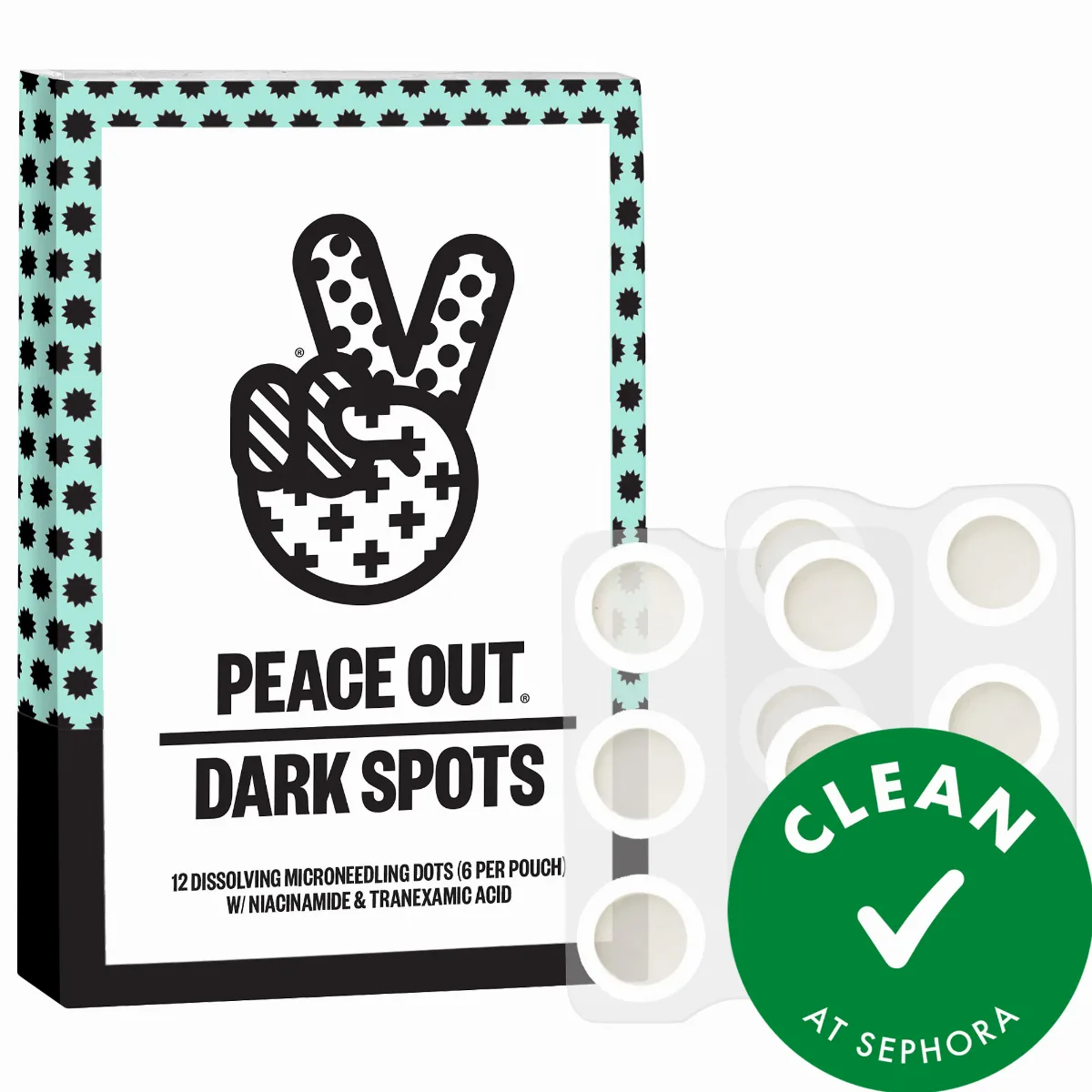 Microneedling Dark Spot Brightening Dots 12 Microneedling Dots by Peace Out