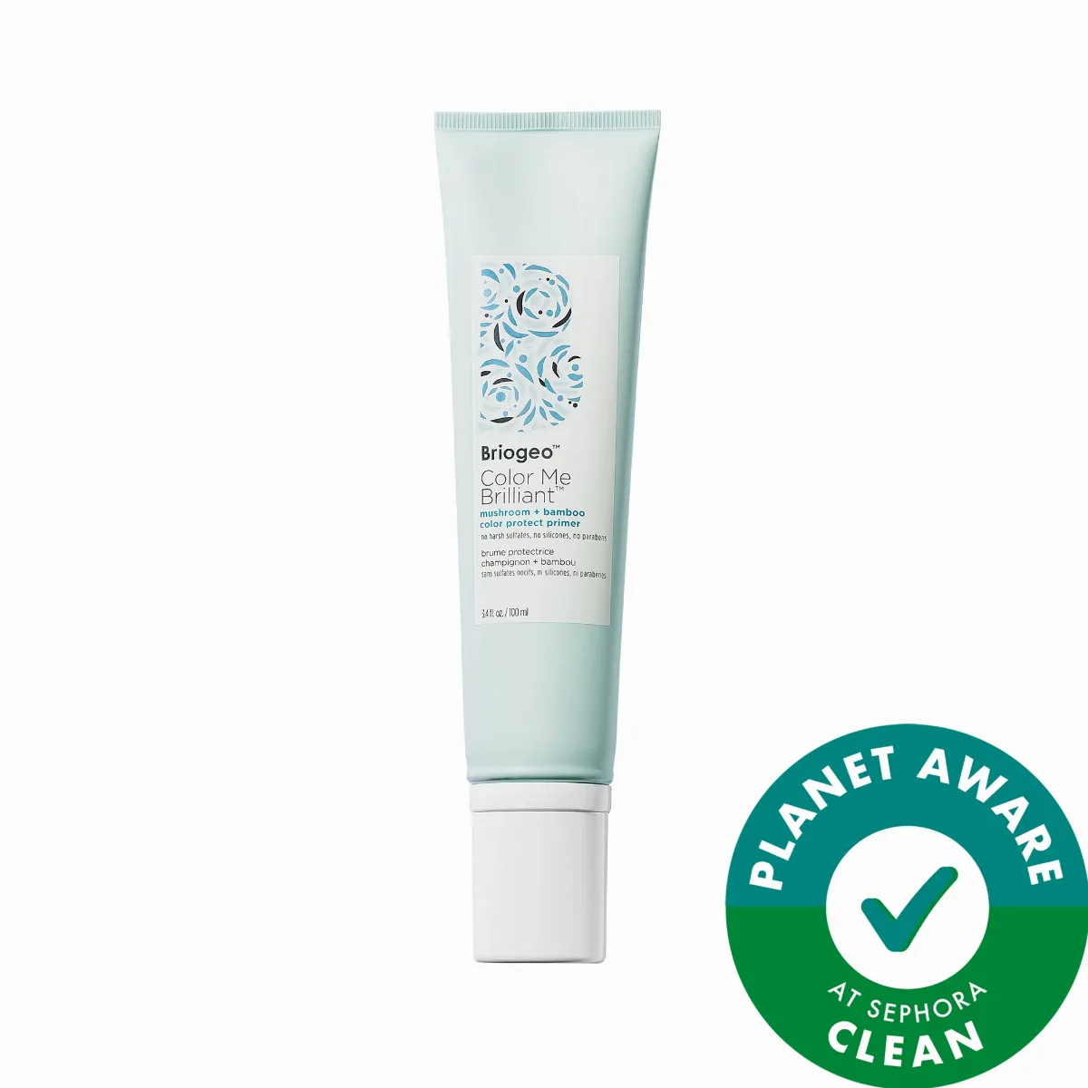 Color Me Brilliant Mushroom + Bamboo Color Protect Primer 3.4 oz / 100 Ml by Briogeo