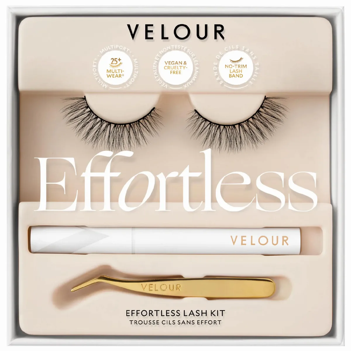 Effortless Kit - No Trim No Measure Natural Lash Kit by Velour Lashes