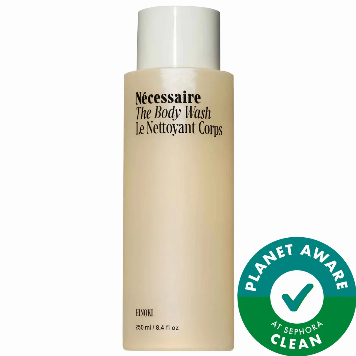 The Body Wash Hinoki - Treatment Softening Cleanse with AHA/BHA/PHA + Resveratrol 8.4 oz by Nécessaire