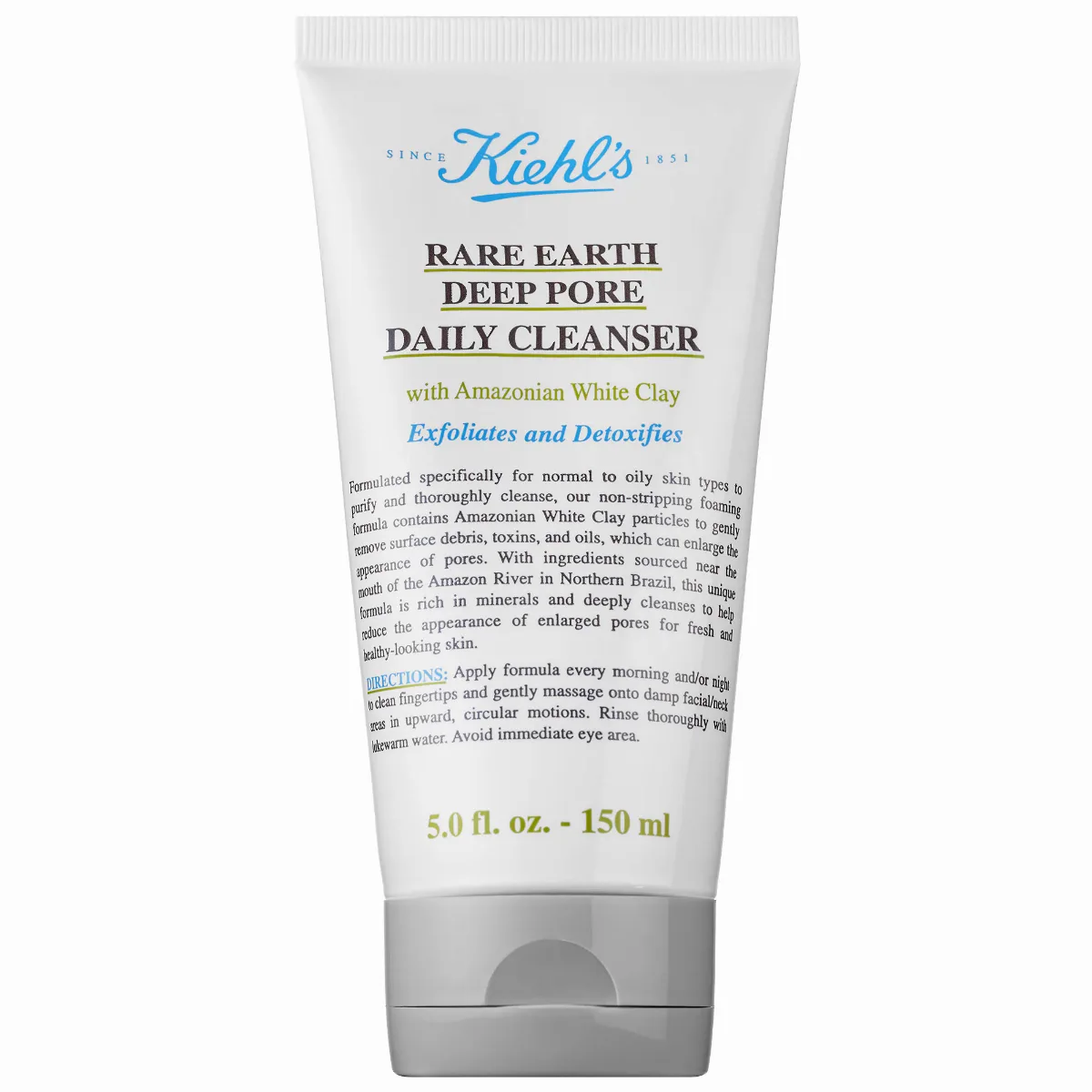 Rare Earth Deep Pore Daily Exfoliating Face Cleanser 5 oz/150 Ml by Kiehl's Since 1851