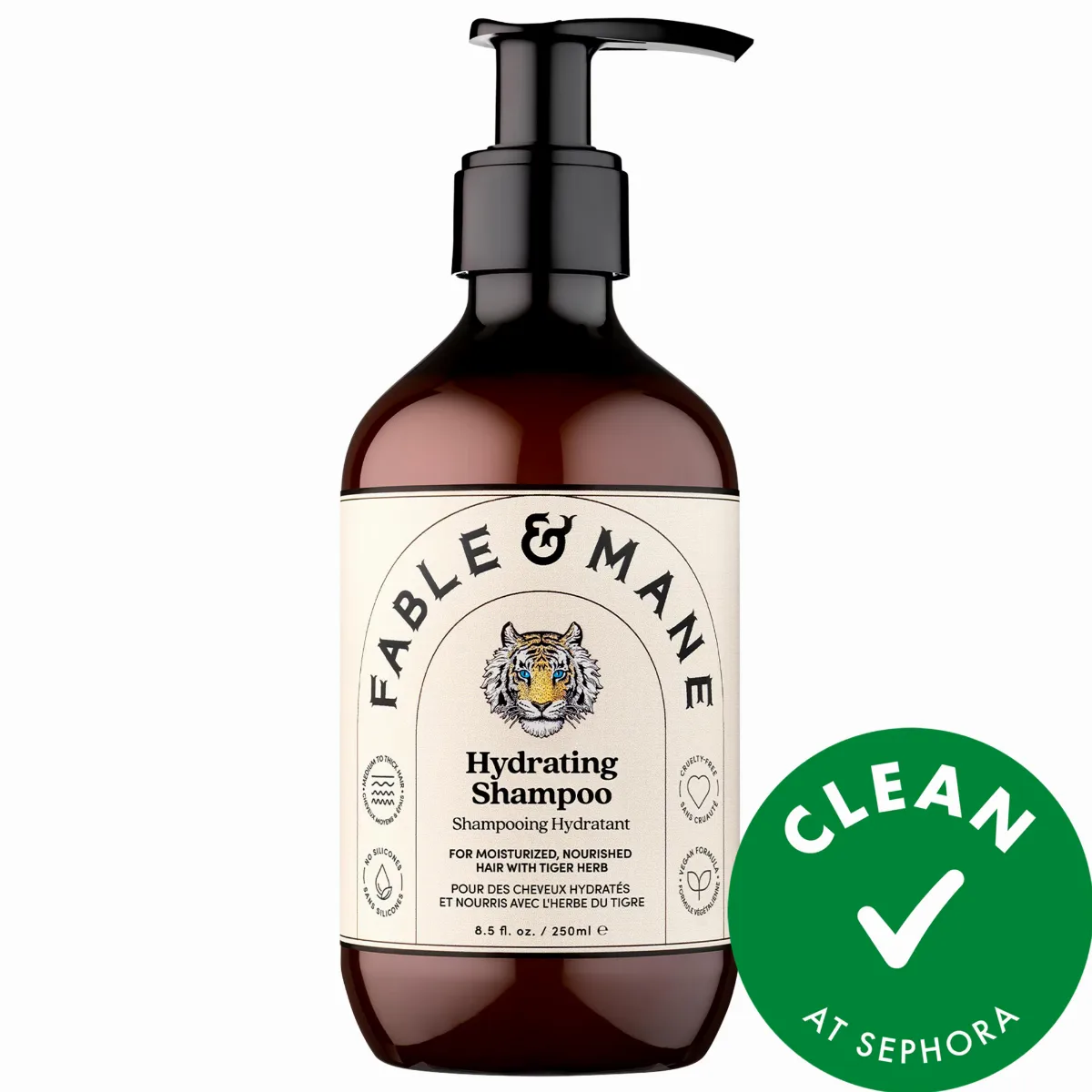 Hydrating Shampoo for Thick, Dry, Damaged Hair 8.5 oz / 250 mL by Fable & Mane