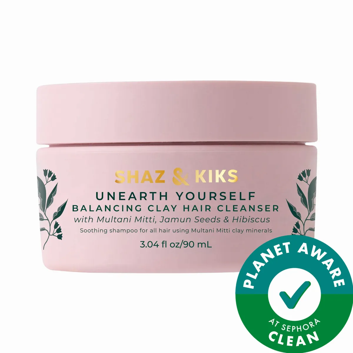 Balancing Clay Hair Cleanser Shampoo 3.04 oz / 90 Ml by SHAZ & KIKS