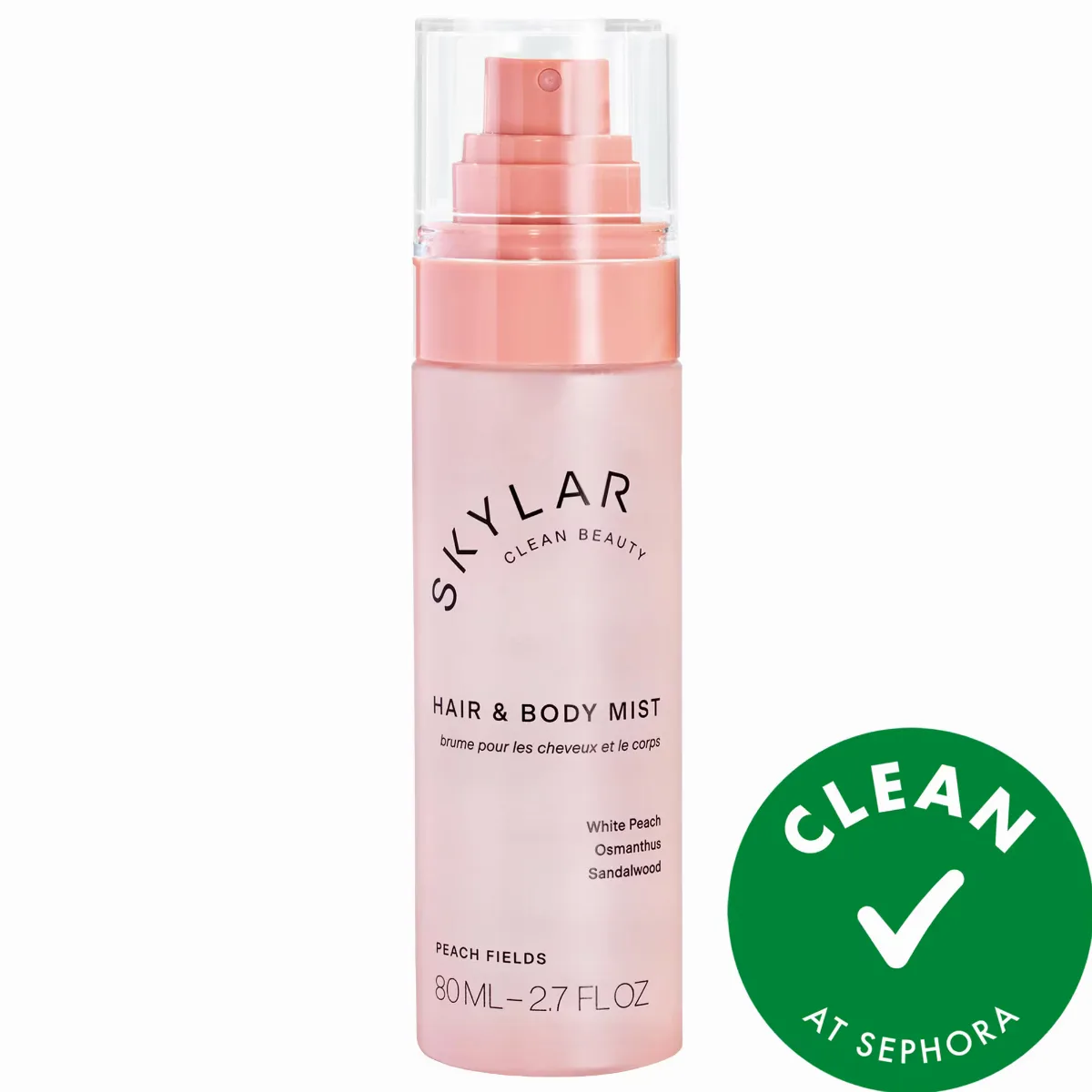 Peach Fields Hair & Body Mist 2.7 oz / 80 Ml by SKYLAR