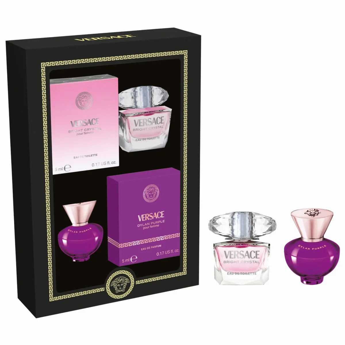 Mini Dylan Purple & Bright Crystal Perfume Set by Versace