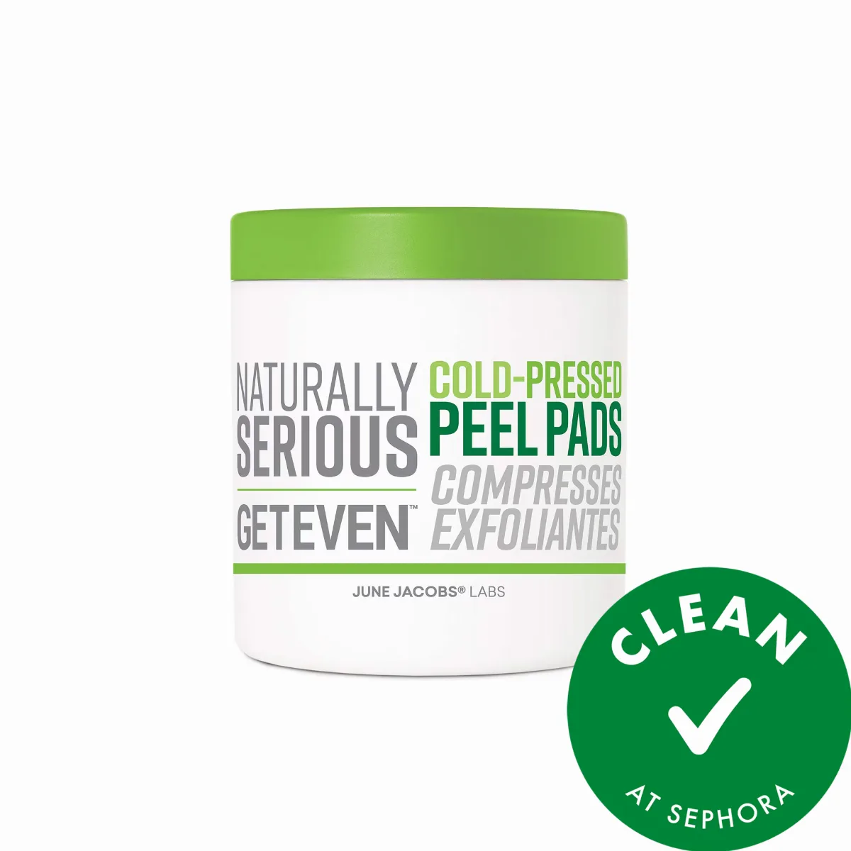 Get Even Cold-Pressed Peel Pads 60 Pads by Naturally Serious