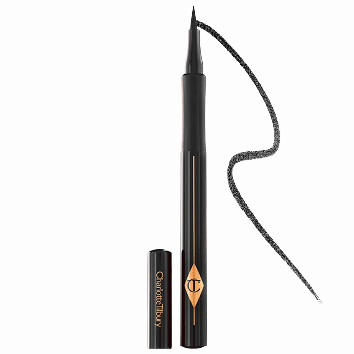 Feline Flick Volume 2 Liquid Eyeliner Black 0.03 oz / 1 mL by Charlotte Tilbury
