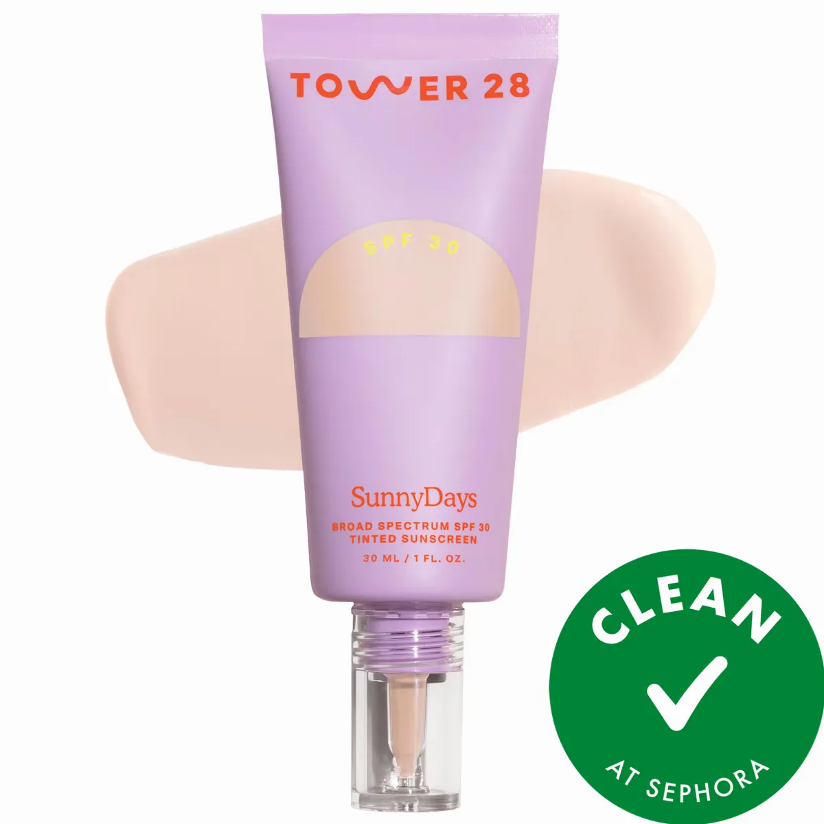 SunnyDays Skin Tint with Mineral Zinc SPF 30 05 Fairfax 1 oz / 30 mL by Tower 28 Beauty