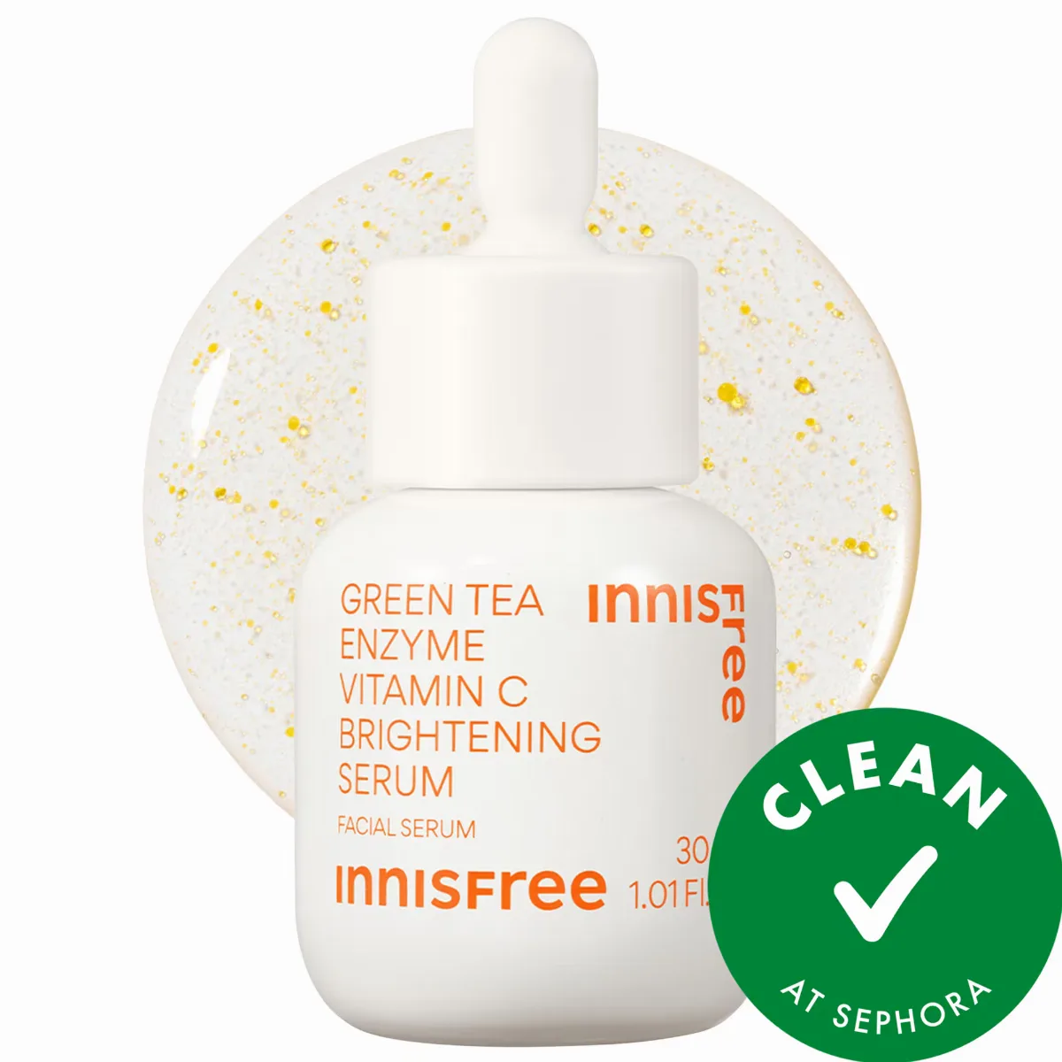 Rapid Vitamin C Korean Brightening Serum for Dark Spots + Post-Breakout Marks 1 oz / 30 mL by innisfree