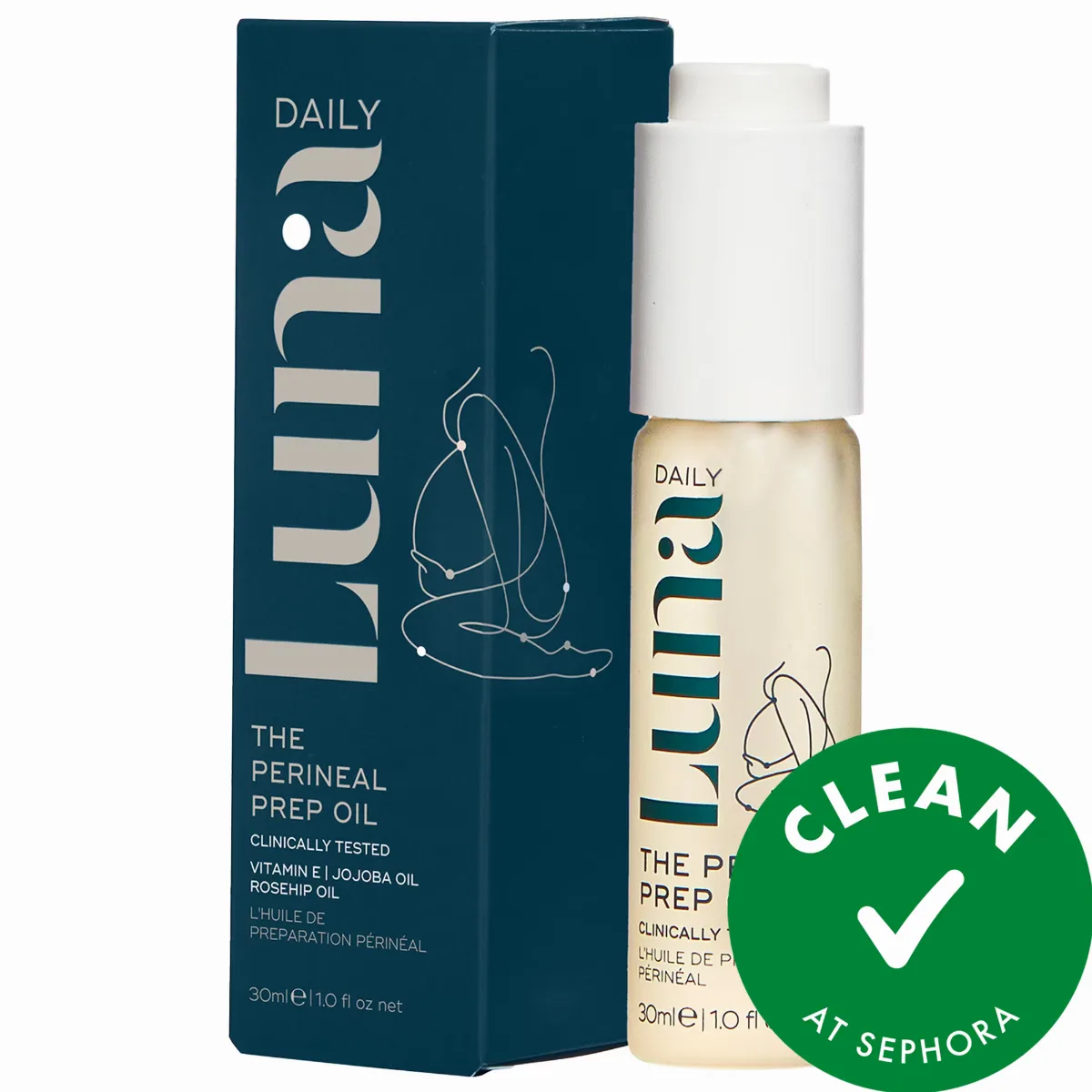 The Perineal Prep Massage Oil 1.01 oz / 30 mL by Luna Daily