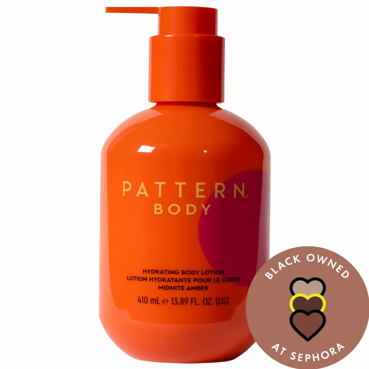 Hydrating Body Lotion with Shea & Mango Seed Butter in Midnite Amber 13.89 oz / 410 mL by PATTERN by Tracee Ellis Ross
