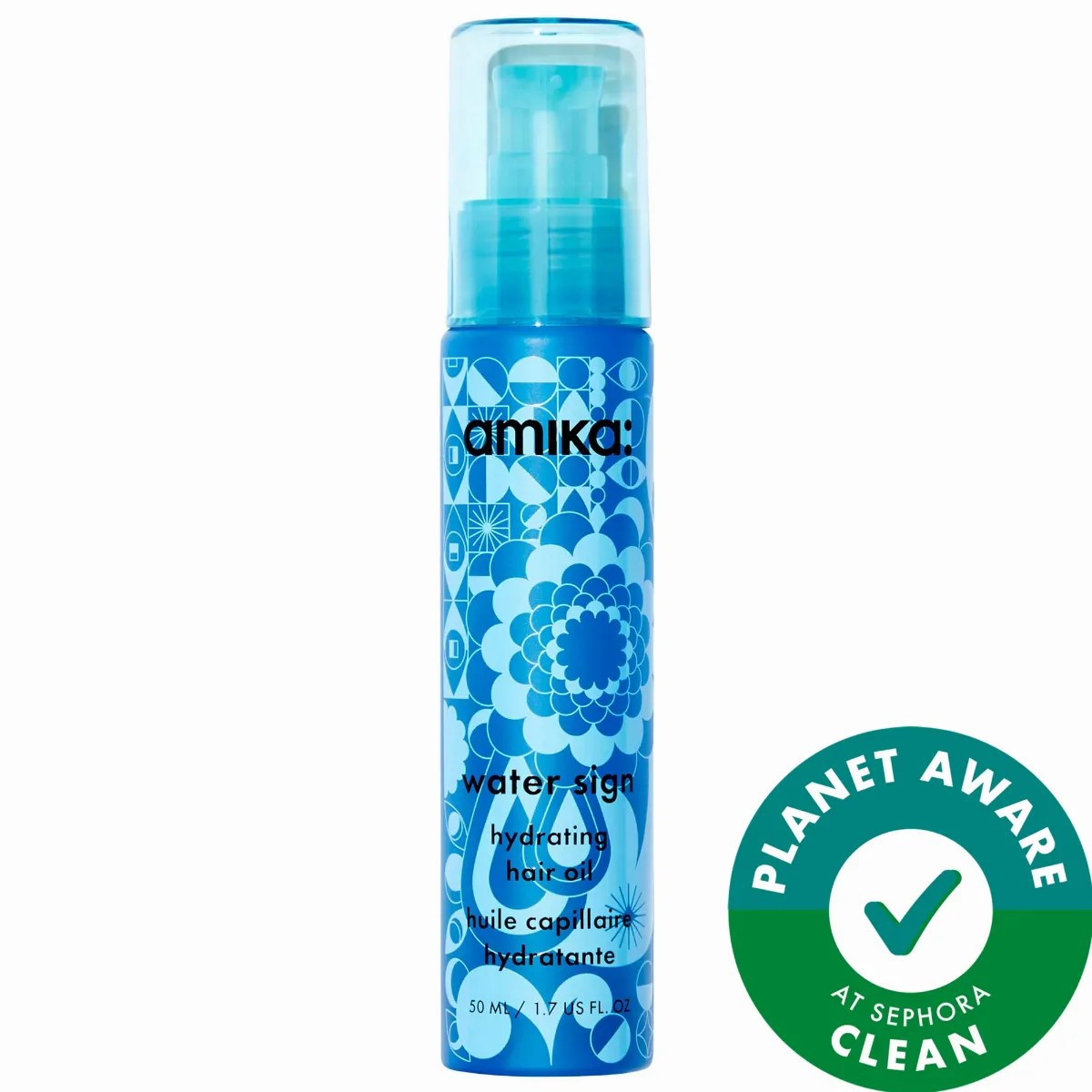 Water Sign Hydrating Hair Oil with Hyaluronic Acid 1.7 oz / 50 mL by amika