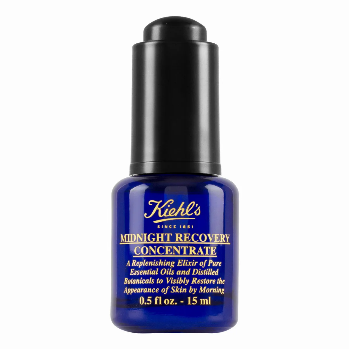 Mini Midnight Recovery Concentrate Moisturizing Face Oil Serum 0.5 oz / 15 mL by Kiehl's Since 1851