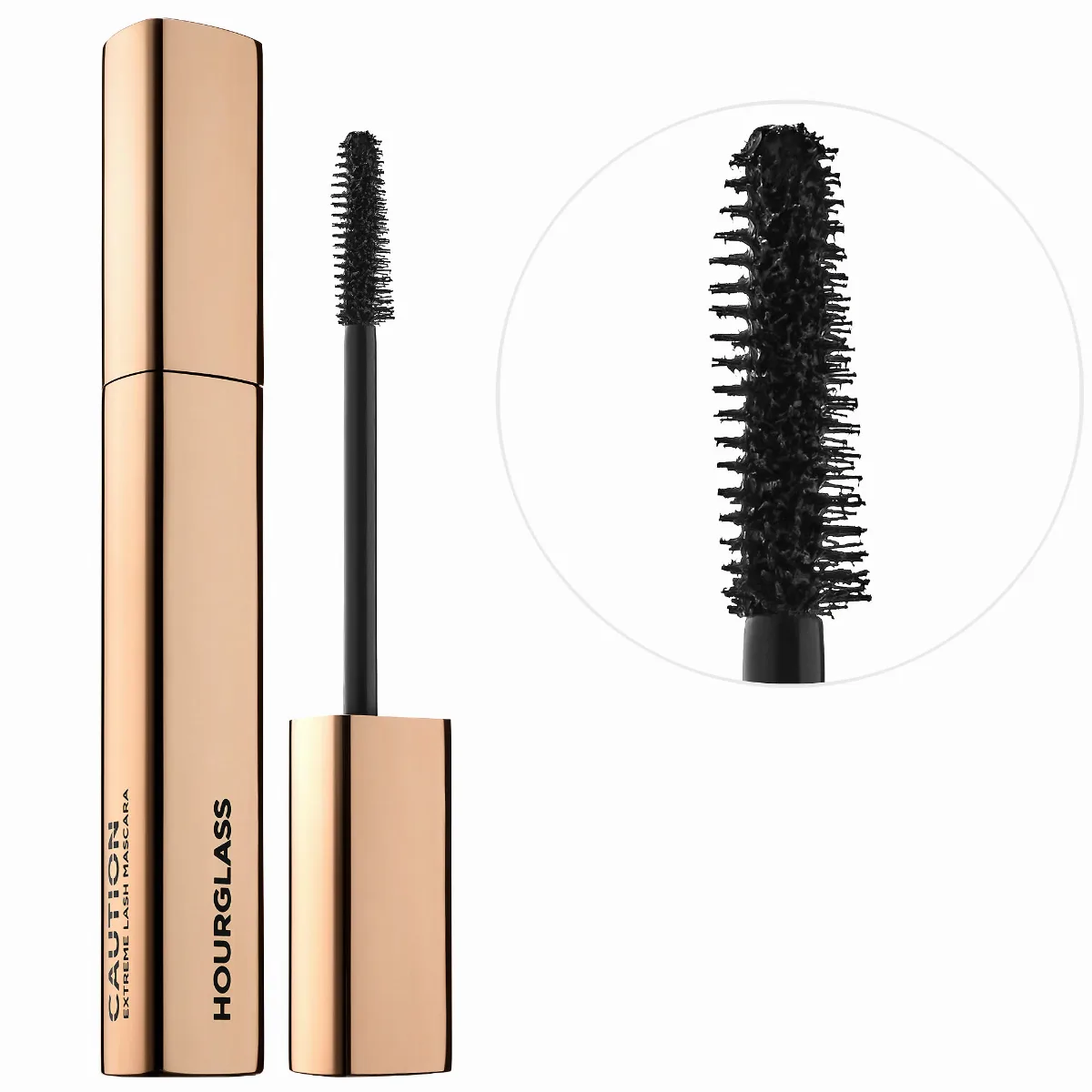 Caution Extreme Lash Mascara Standard Size Black - 0.33 oz / 9.4 G by Hourglass